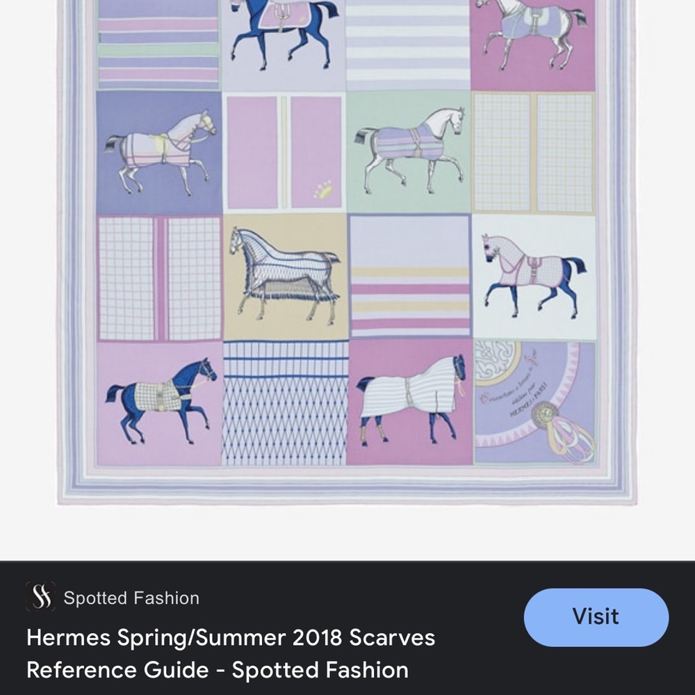 Hermes Shawl Large Scarve - Picture 13 of 15